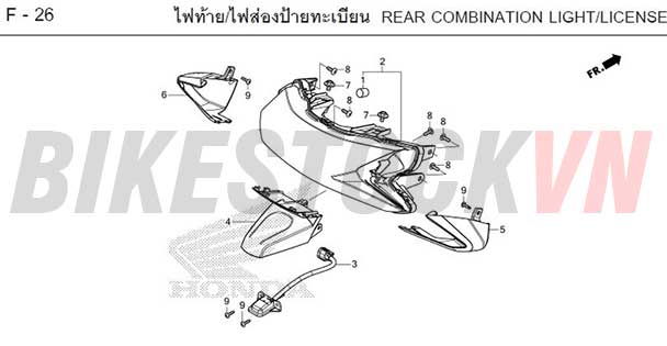 F-26_BỘ ĐÈN SAU