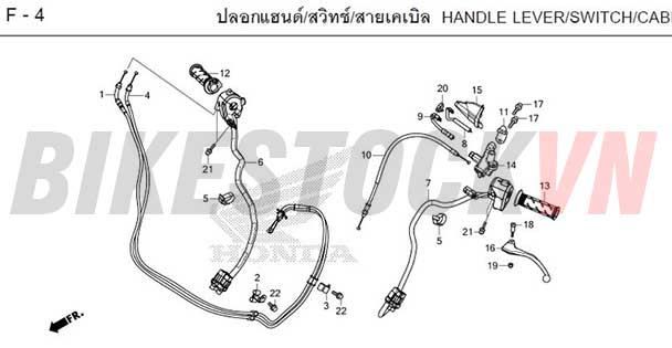 F-4_DÂY/CÔNG TẮT/ TAY LÁI