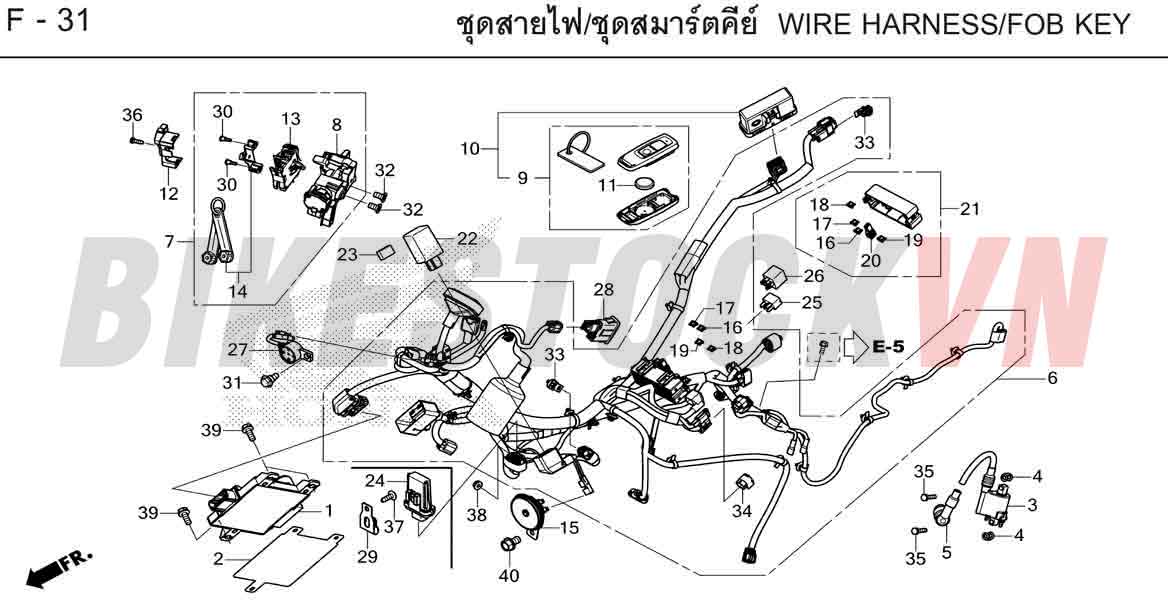 F-31_BÓ DÂY BỘ DÂY ĐIỆN SƯỜN