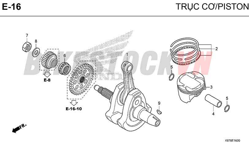 E16_TRỤC CƠ/ PISTON