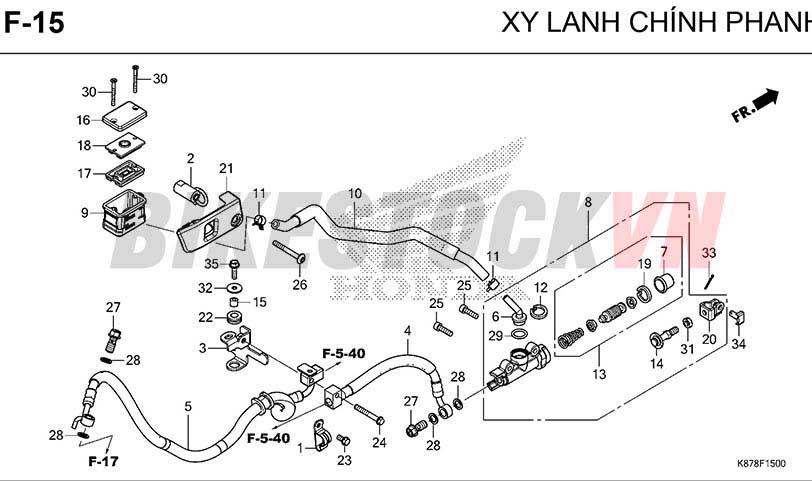 F15_XY LANH CHÍNH PHANH SAU