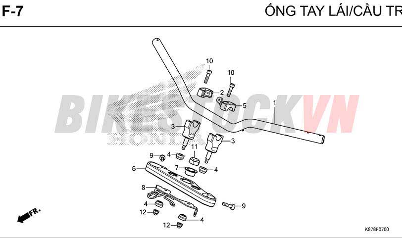 F7_ỐNG TAY LÁI/ CẦU TRÊN