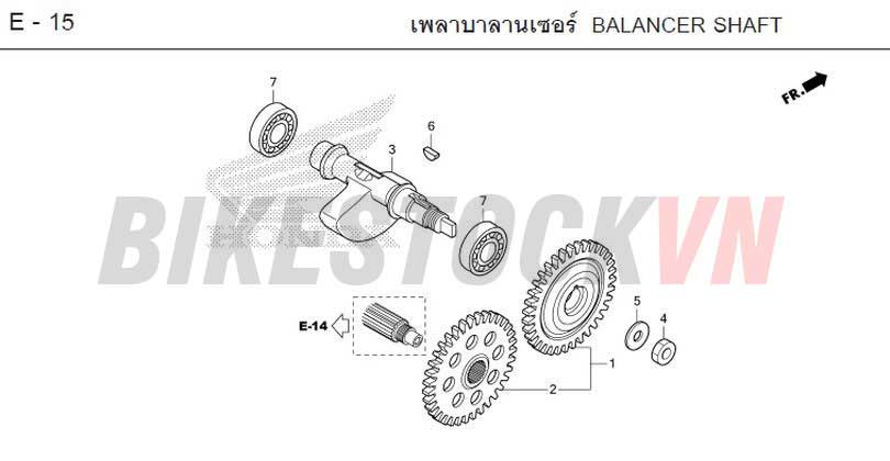 E-15_TRỤC CÂN BẰNG