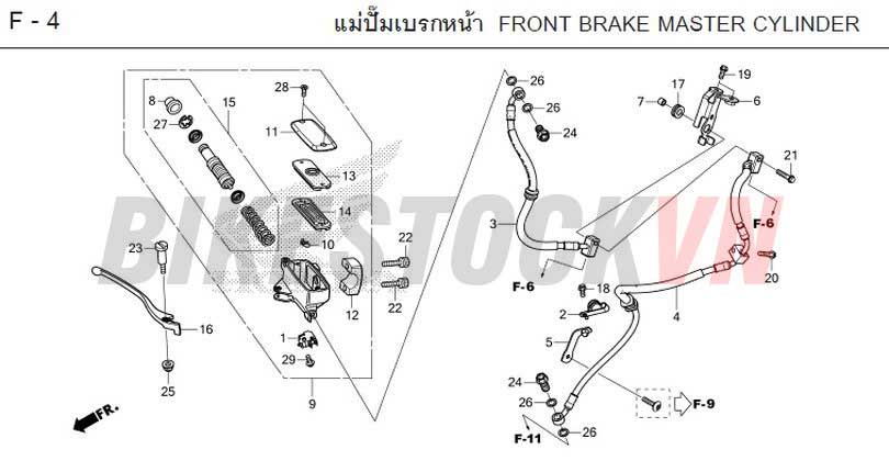 F-4_XY LANH CHÍNH PHANH TRƯỚC