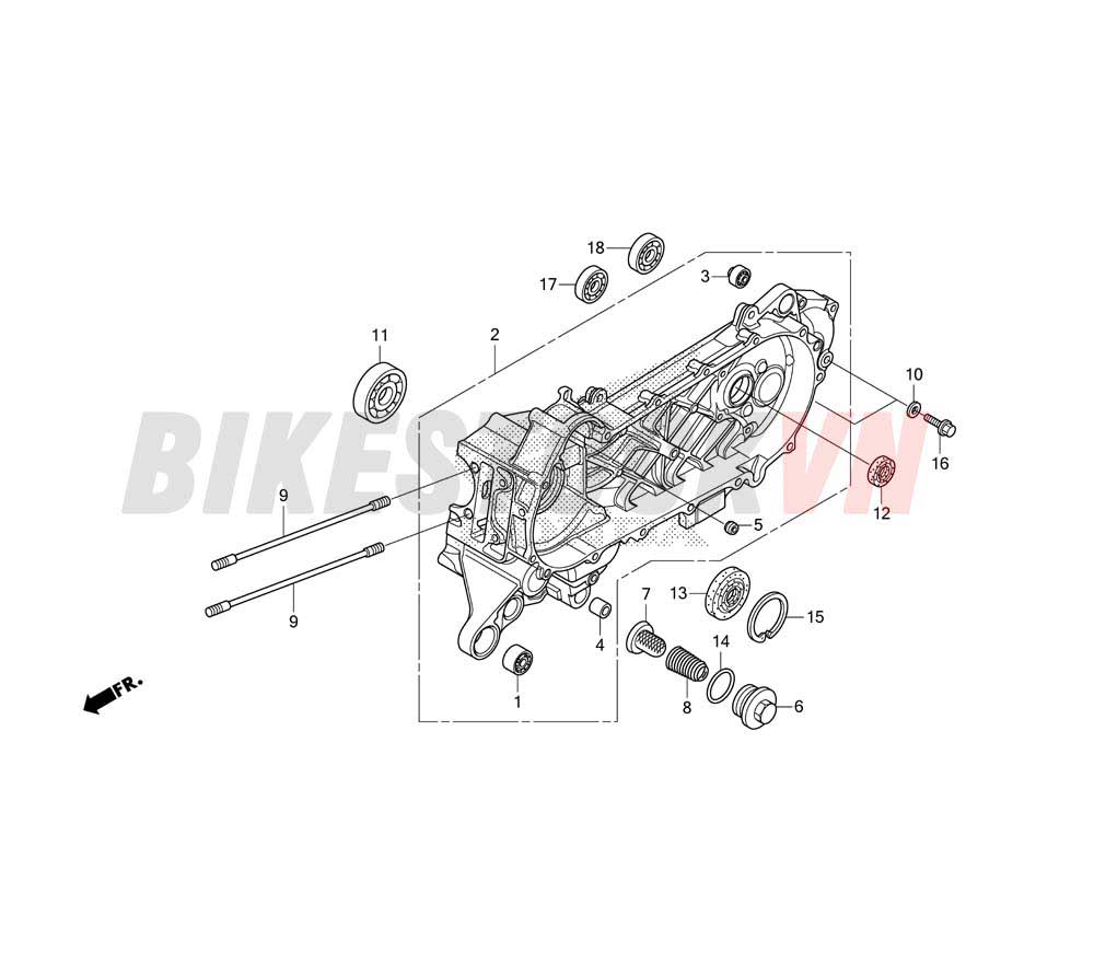 LEFT CRANKCASE