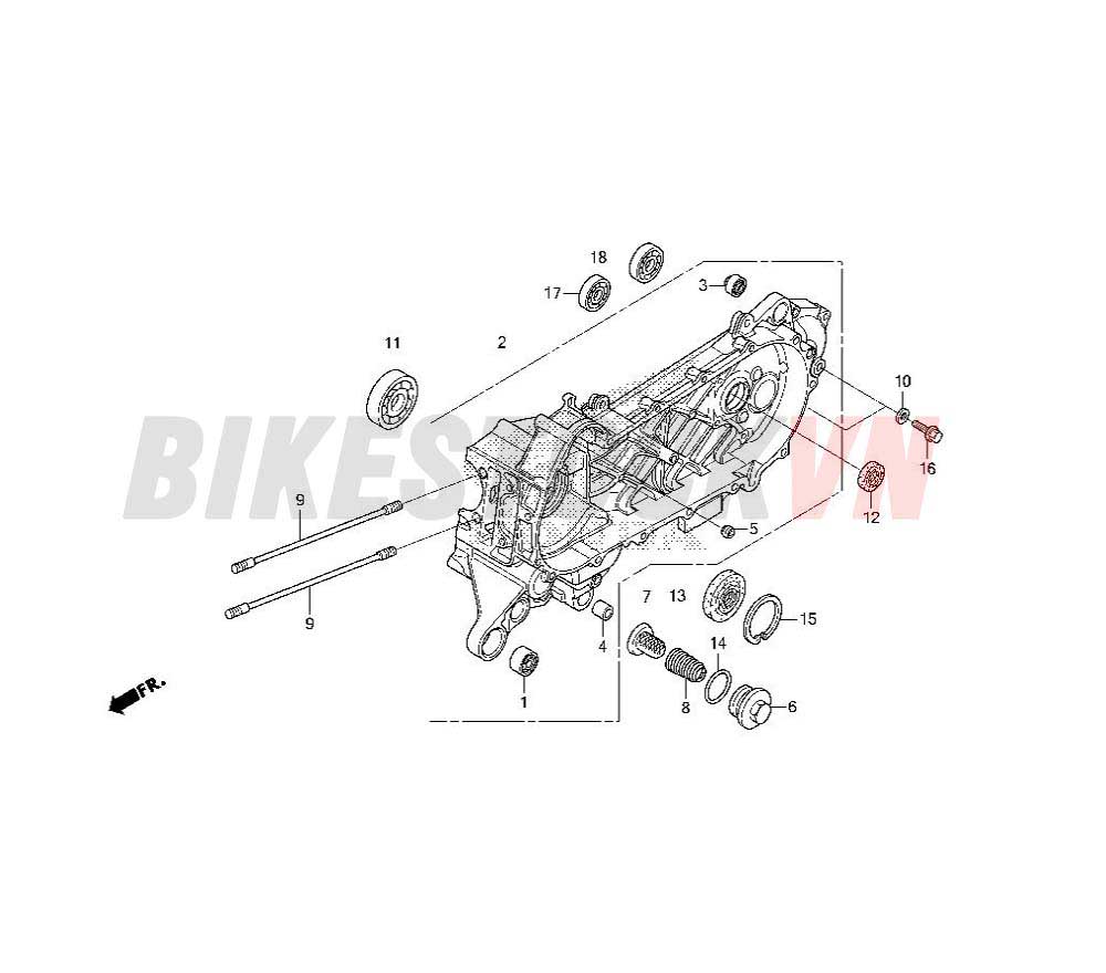 LEFT CRANKCASE