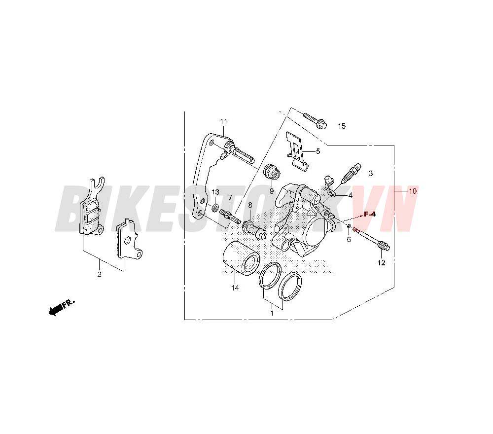 FRONT BRAKE CALIPER (ACF110SF)