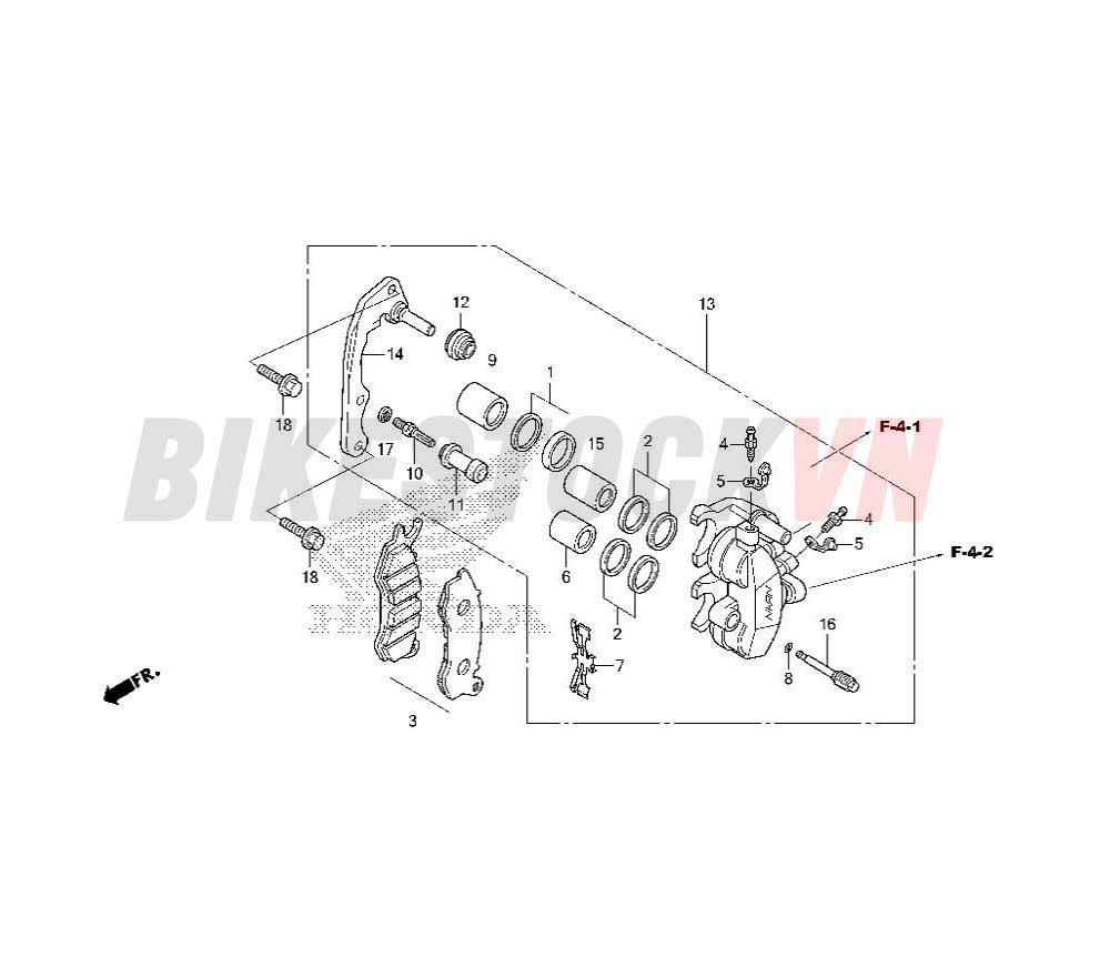 FRONT BRAKE CALIPER (ACF110CBF)