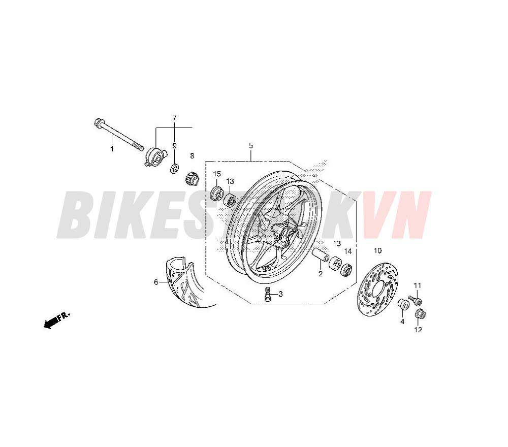 FRONT WHEEL (ACF110CBF)