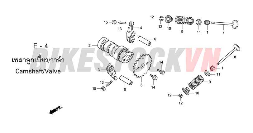 E-4_TRỤC CAM/XU PÁP