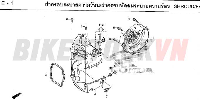 E1_TẤM ĐỆM/ỐP QUẠT LÀM MÁT