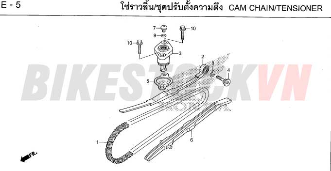 E5_XÍCH CAM/TĂNG XÍCH CAM