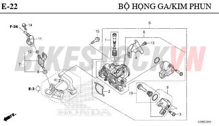 E-22_HỌNG GA/KIM PHUN