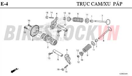 E-4_TRỤC CAM/XU PÁP