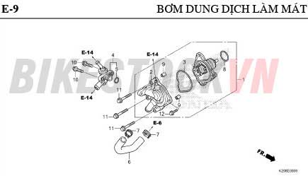 E-9_BƠM DUNG DỊCH LÀM MÁT