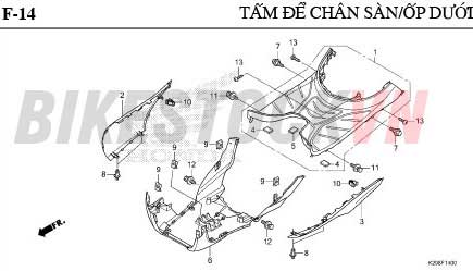 F-14_TẤM ĐỂ CHÂN SÀN/ỐP DƯỚI