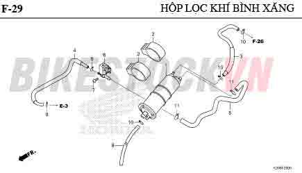 F-29_HỘP LỌC KHÍ BÌNH XĂNG