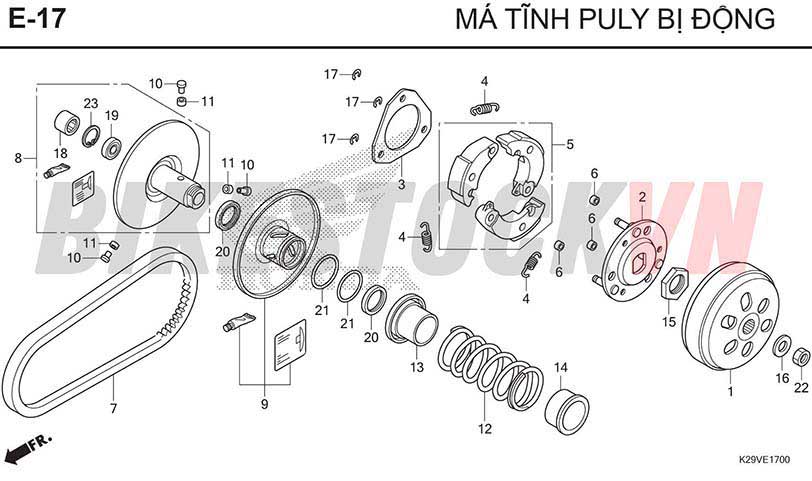 E17_MÁ TĨNH PULY BỊ ĐỘNG