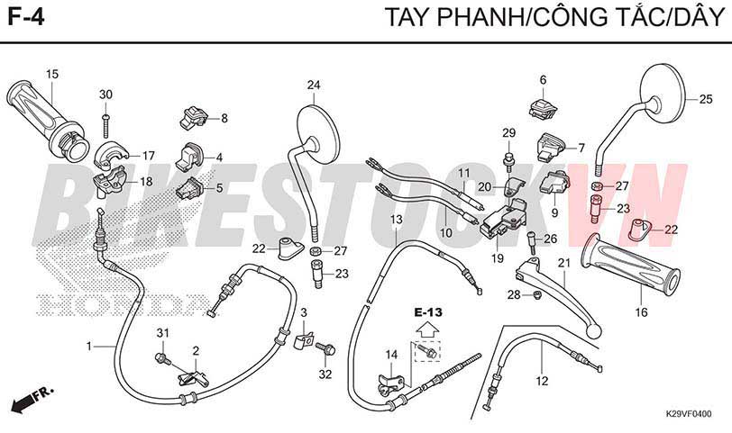 F4_DÂY/CÔNG TẮT/ DÂY