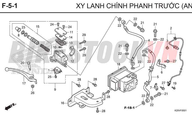 F5-1_XI LANH CHÍNH/PHANH TRƯỚC