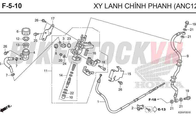 F5-10_XI LANH CHÍNH PHANH SAU