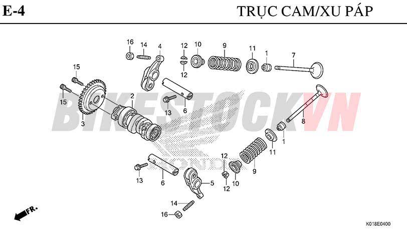 E-4_TRỤC CAM/XU PÁP