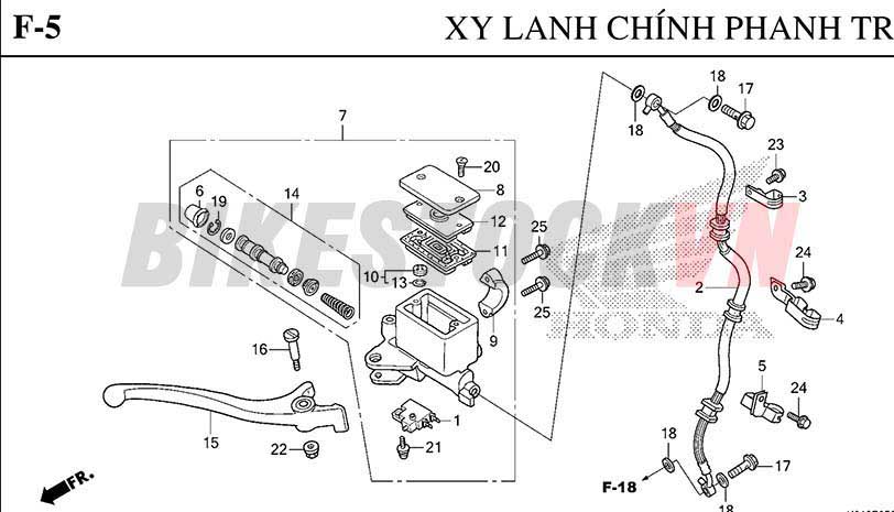 F-5_XI LANH CHÍNH/PHANH TRƯỚC