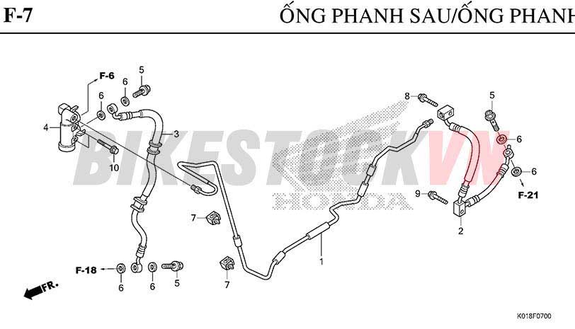 F-7_ỐNG PHANH SAU