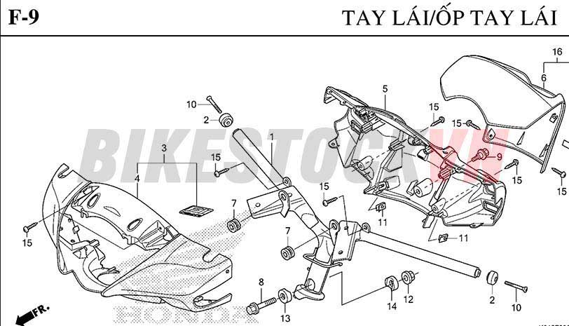 F-9_TAY LÁI/ ỐNG TAY LÁI