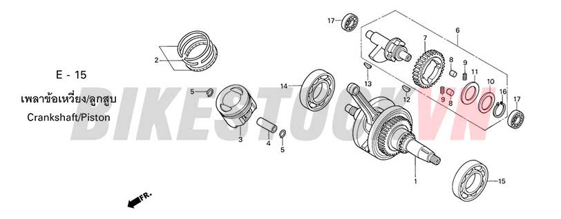 E-15_TRỤC CƠ/PISTON