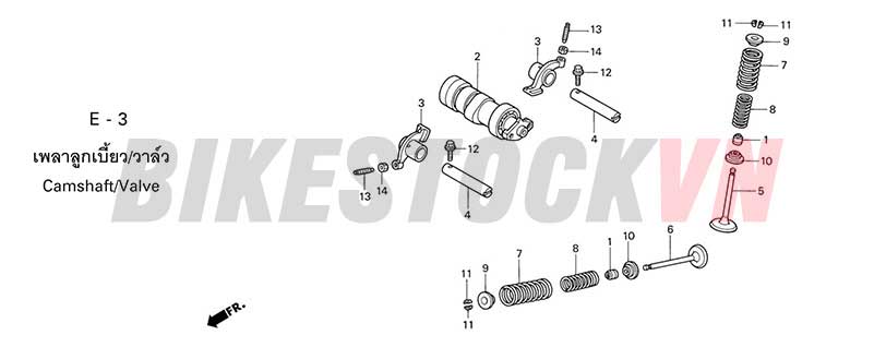 E-3_TRỤC CAM/XU PÁP