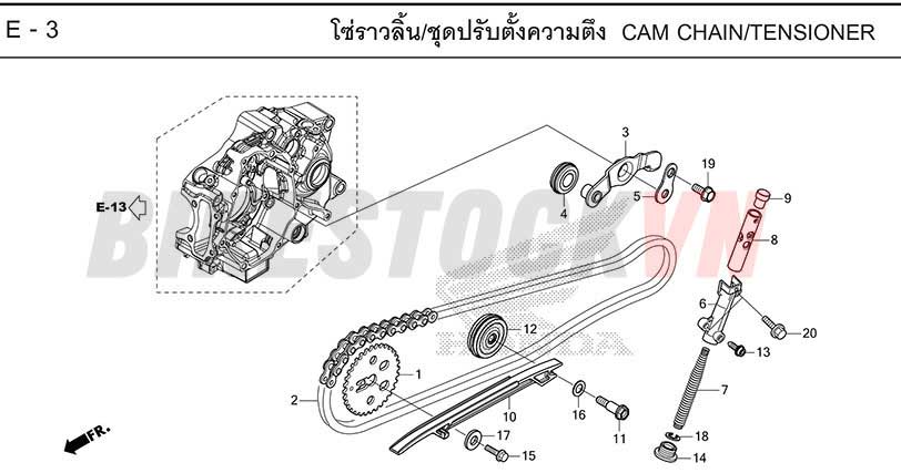 E-3_CAM CHAIN/TENSIONER