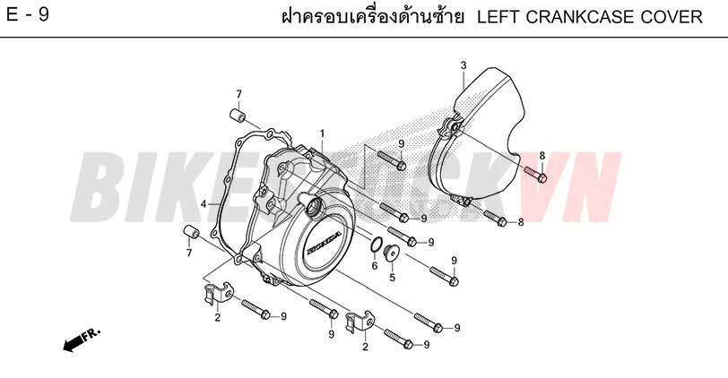 E-9_LEFT CRANKCASE COVER