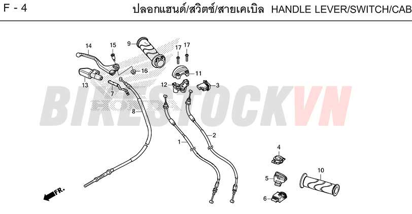 F-4_HANDLE LEVER/SWITCH/CABLE