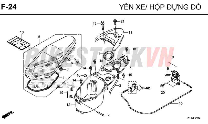 F24_YÊN XE/HỘP ĐỰNG ĐỒ