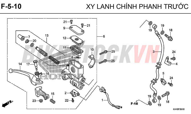 F5-10_XI LANH CHÍNH PHANH TRƯỚC