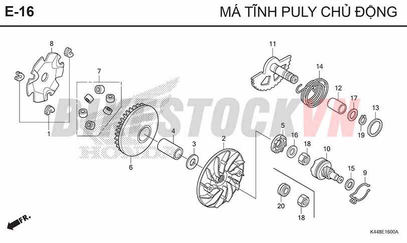 E16_MÁ TĨNH PULY CHỦ ĐỘNG