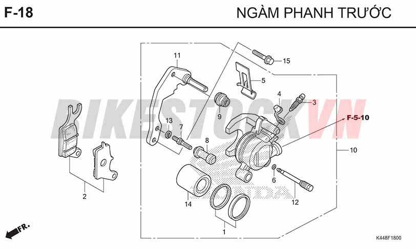 F18_NGÀM PHANH TRƯỚC