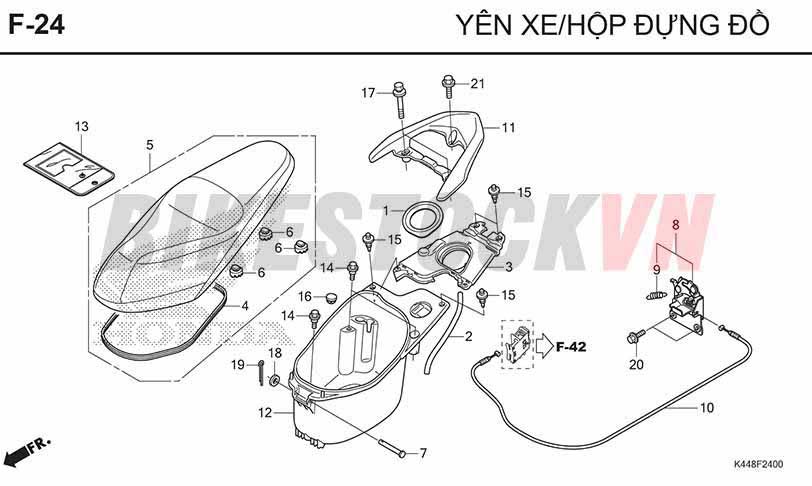 F24_YÊN XE/HỘP ĐỰNG ĐỒ