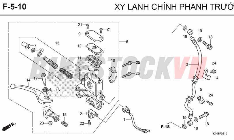 F5-10_XI LANH CHÍNH PHANH TRƯỚC