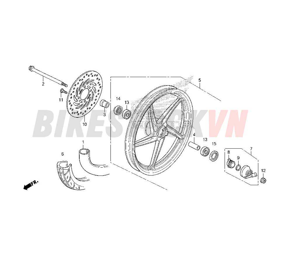 FRONT WHEEL (CAST)