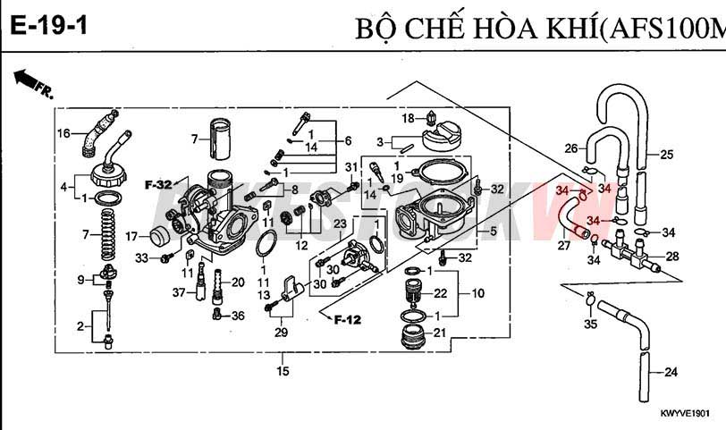 E-19-1_BỘ CHẾ HOÀ KHÍ