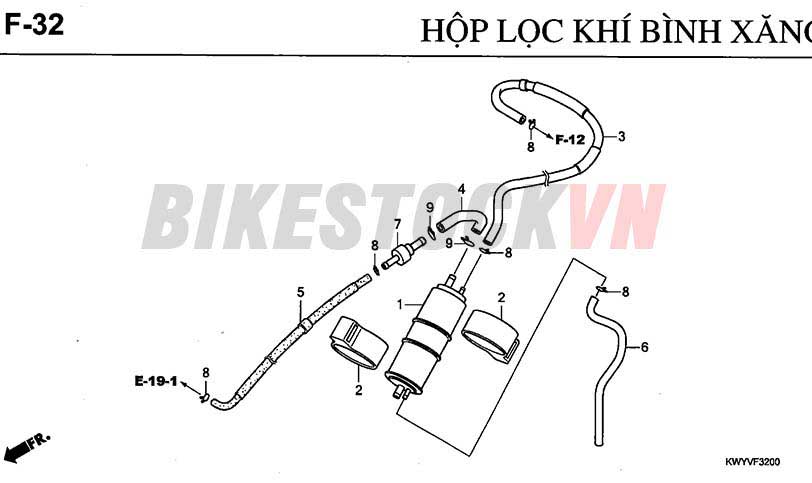 F-32_HỘP LỌC KHÍ BÌNH XĂNG