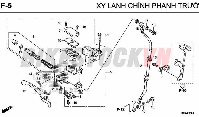 F5_XY LANH CHÍNH PHANH TRƯỚC