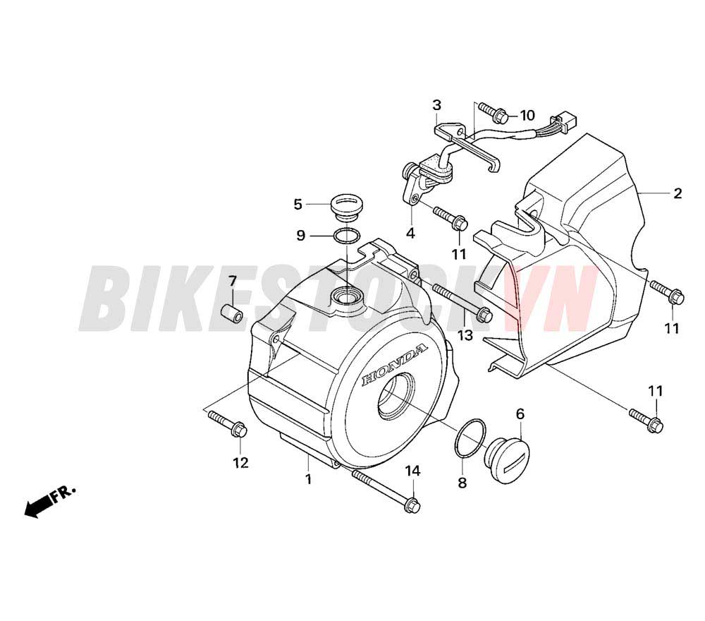 LEFT CRANKCASE COVER (1)