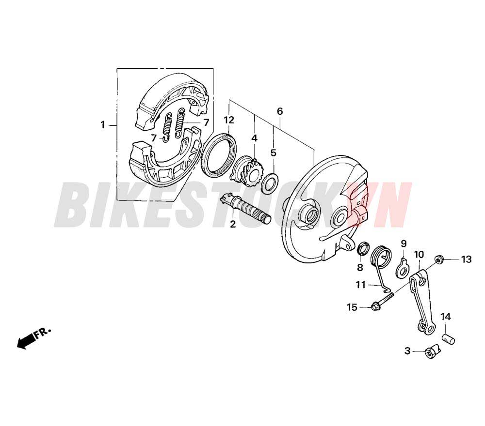 FRONT BRAKE PANEL (NF100K, MK)