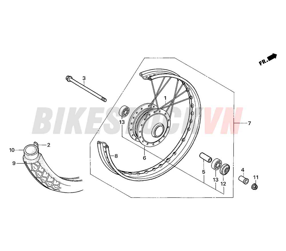 FRONT WHEEL (1) (NF100K, MK)