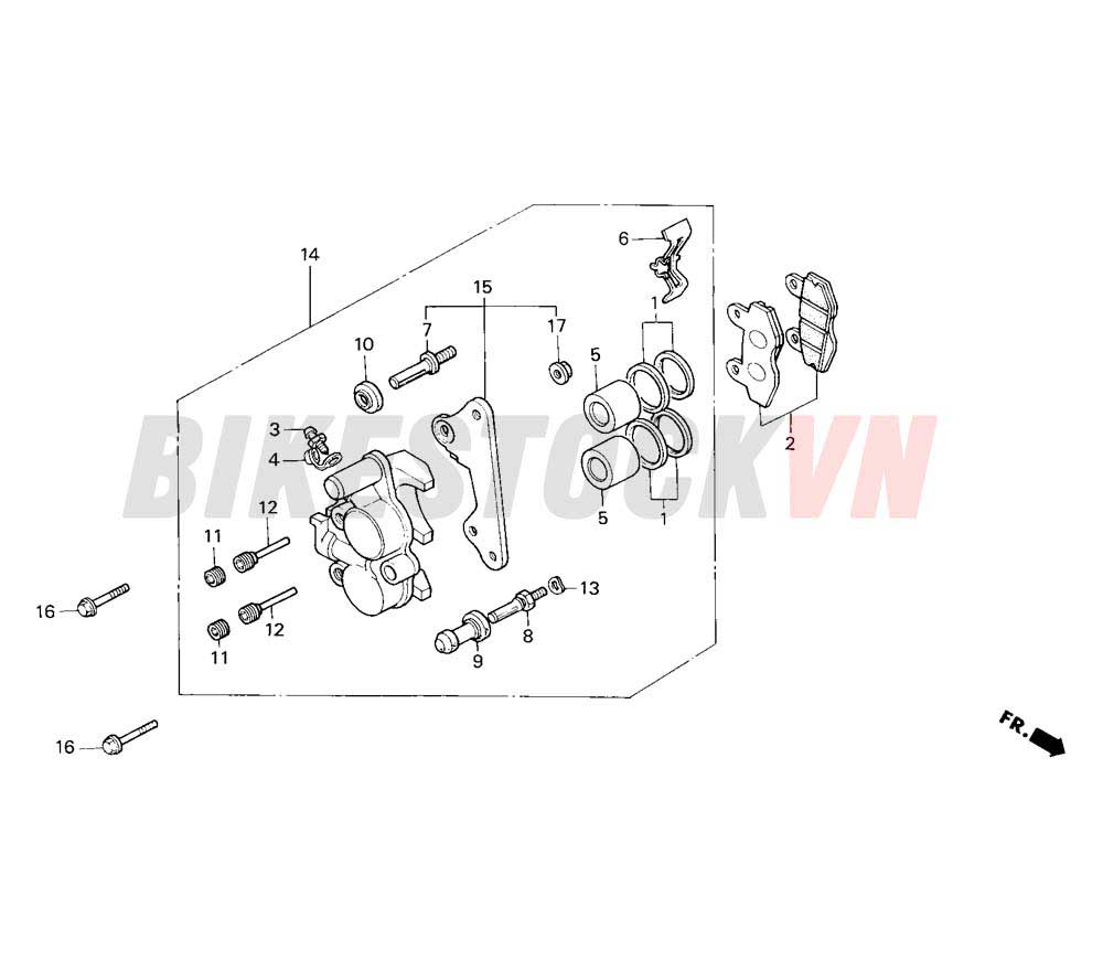 FRONT BRAKE CALIPER