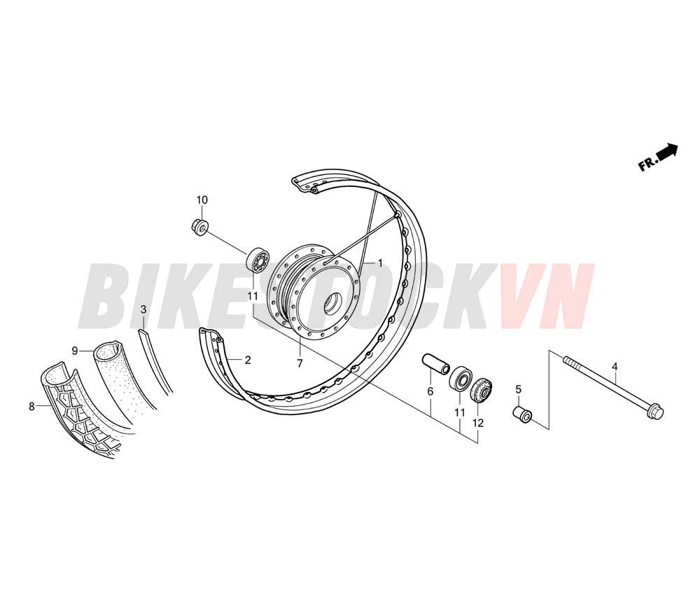 FRONT WHEEL (NF110K)