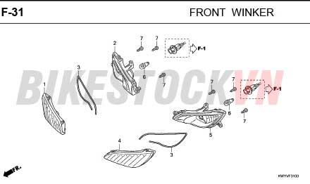 F-31_ĐÈN XI NHANH TRƯỚC